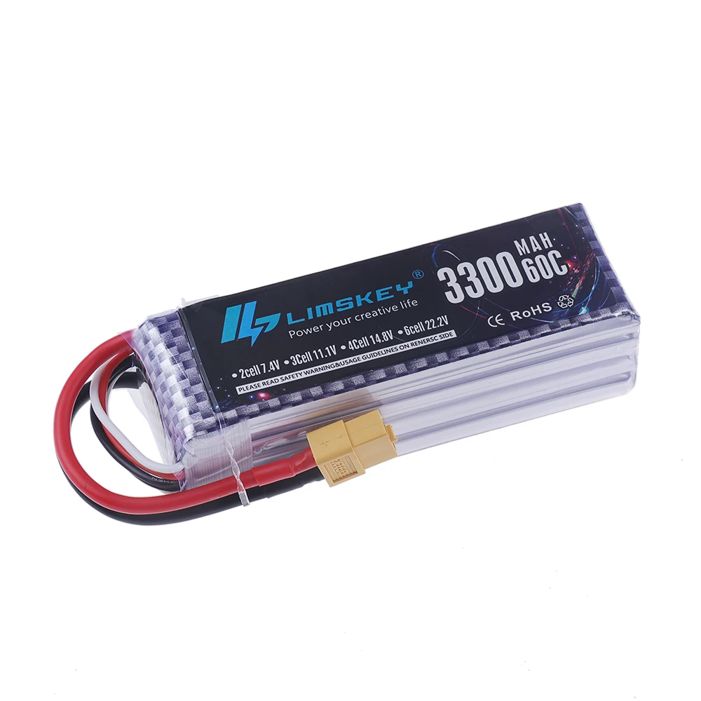 4S LiPo Battery 14.8V 3300mAh  - огляд і ціна Drone Racing Battery