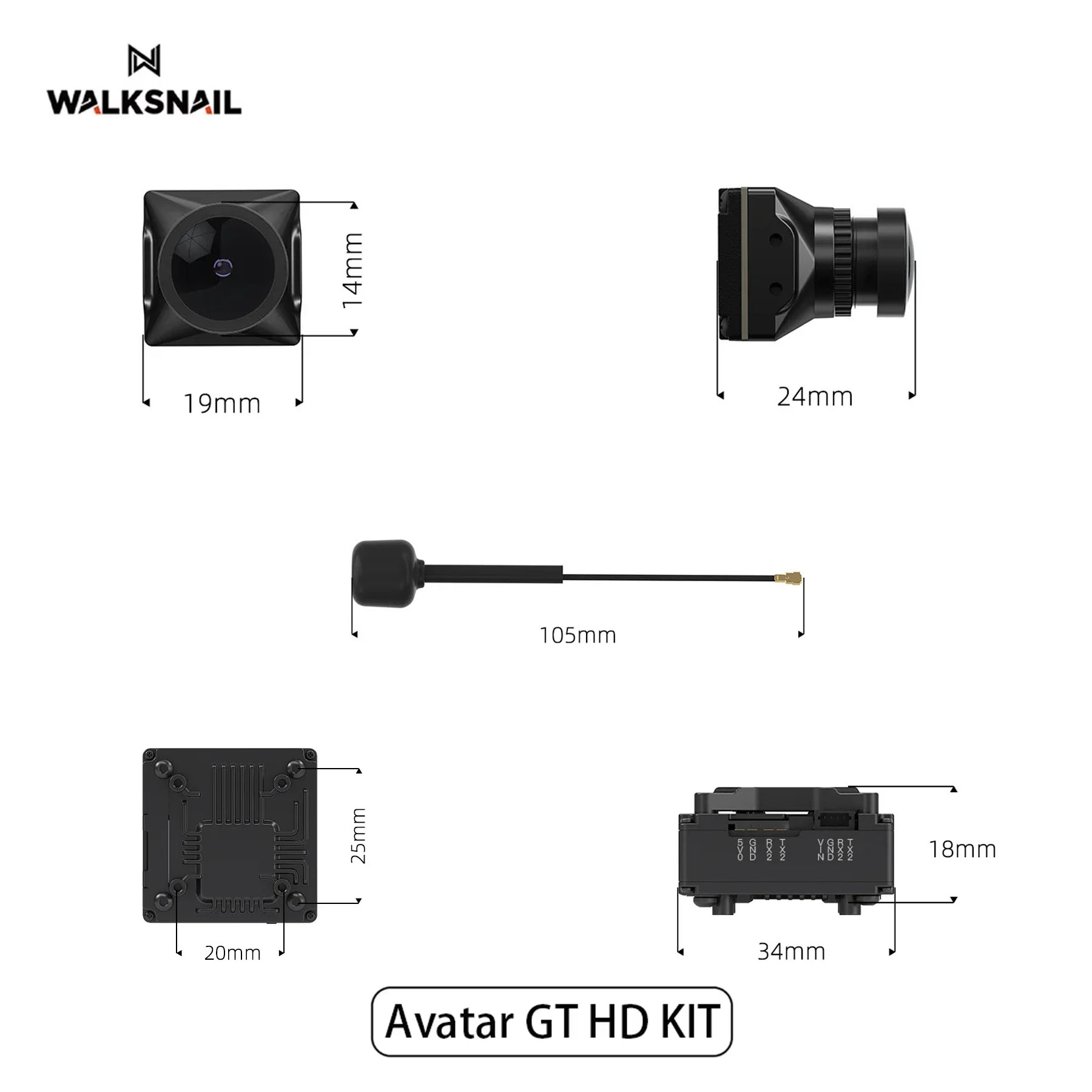 Walksnail Avatar GT HD KIT 2W  - огляд і ціна Drone Racing Vtx