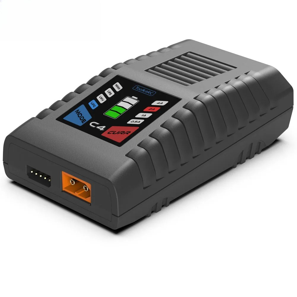 ToolkitRC C4 Charger 50W 5A AC - огляд і ціна Drone Racing Charger