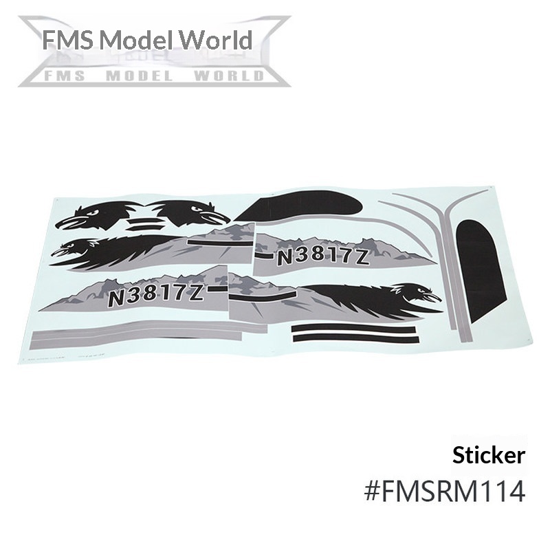 FMS RC Plane Decals For 1700mm - огляд і ціна Drone Racing Motor