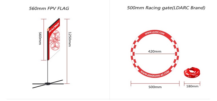 560mm FPV Racer Flag Drone Qua - огляд і ціна Drone Racing Flag