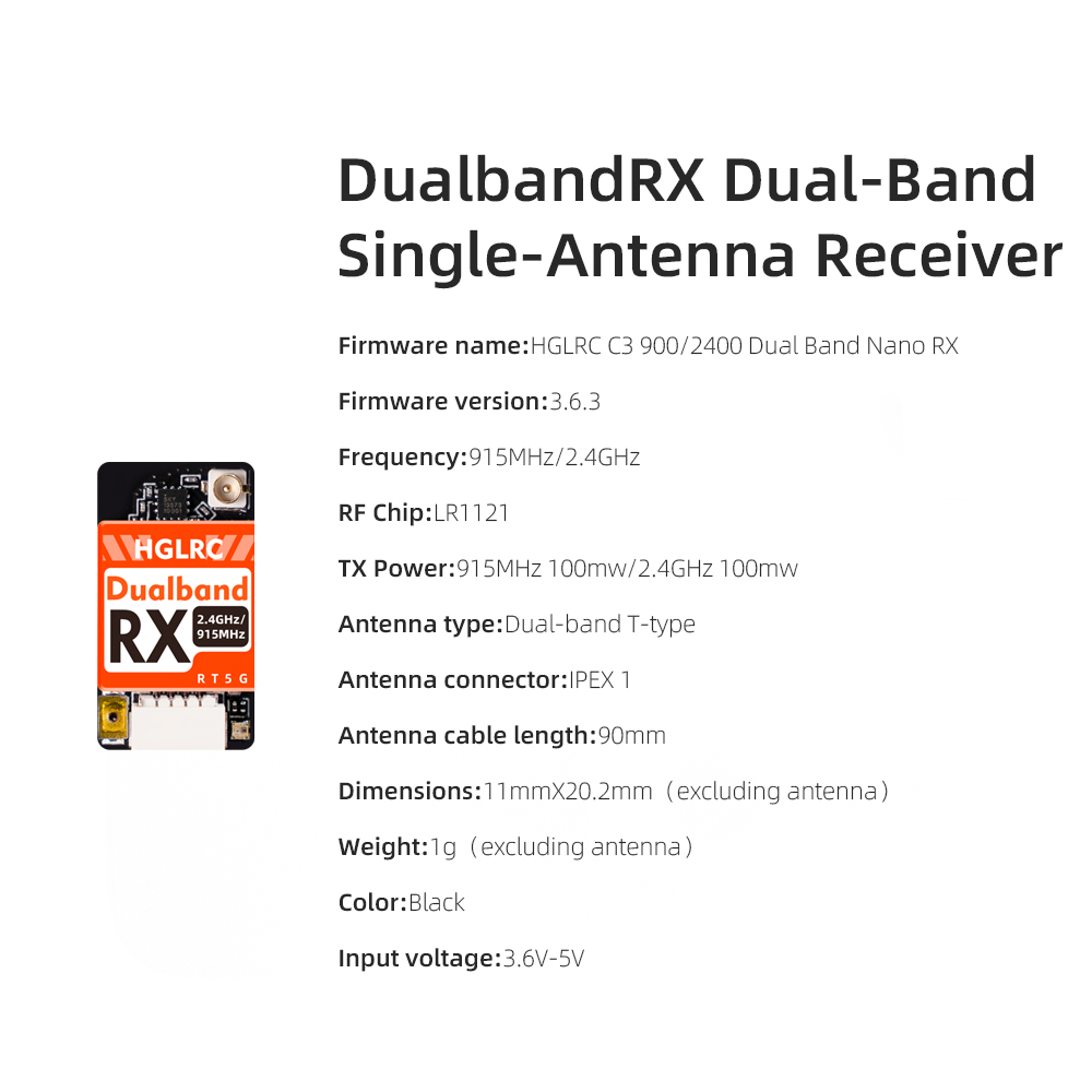 HGLRC Dual-band True Diversity - огляд і ціна Drone Racing Receiver
