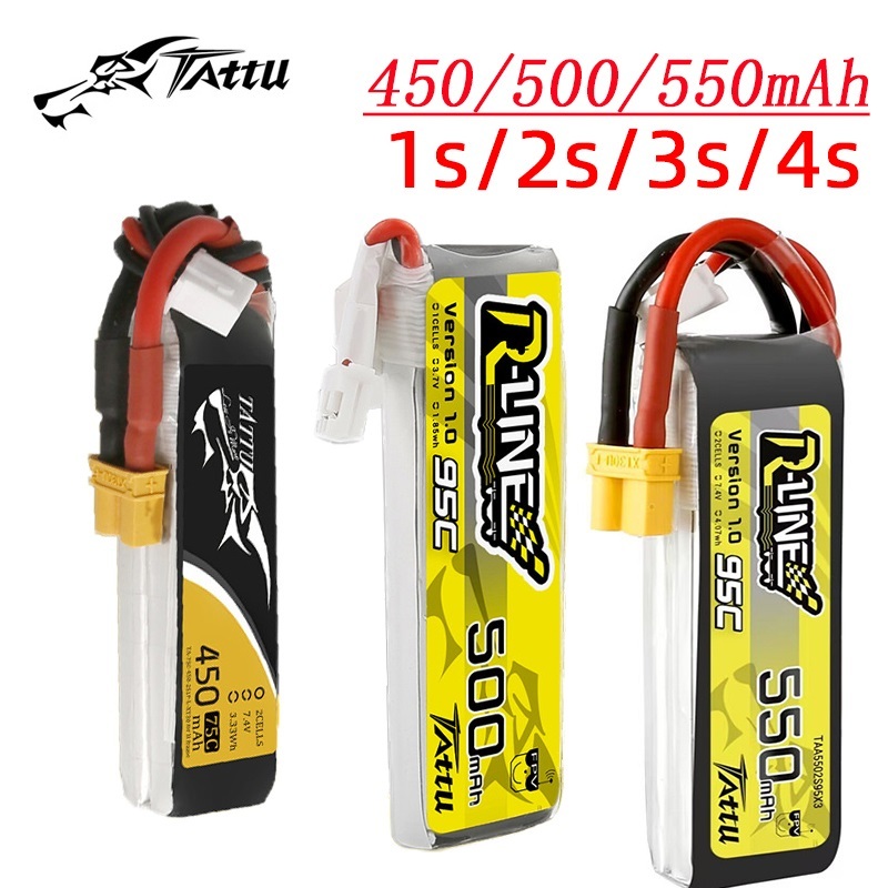 3Pcs NEW TATTU 450/500/550mAh  - огляд і ціна Drone Racing Battery