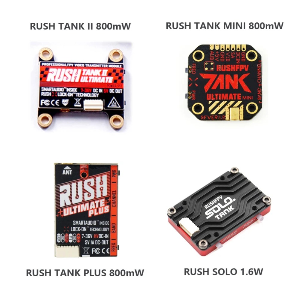 RUSH TANK Ultimate II/Mini/PLU - огляд і ціна Drone Racing Vtx